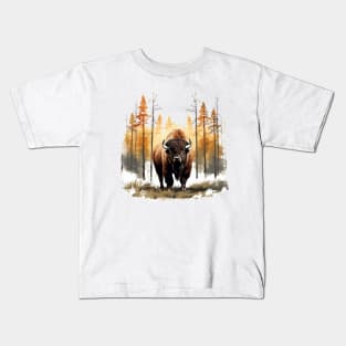 American Bison Kids T-Shirt